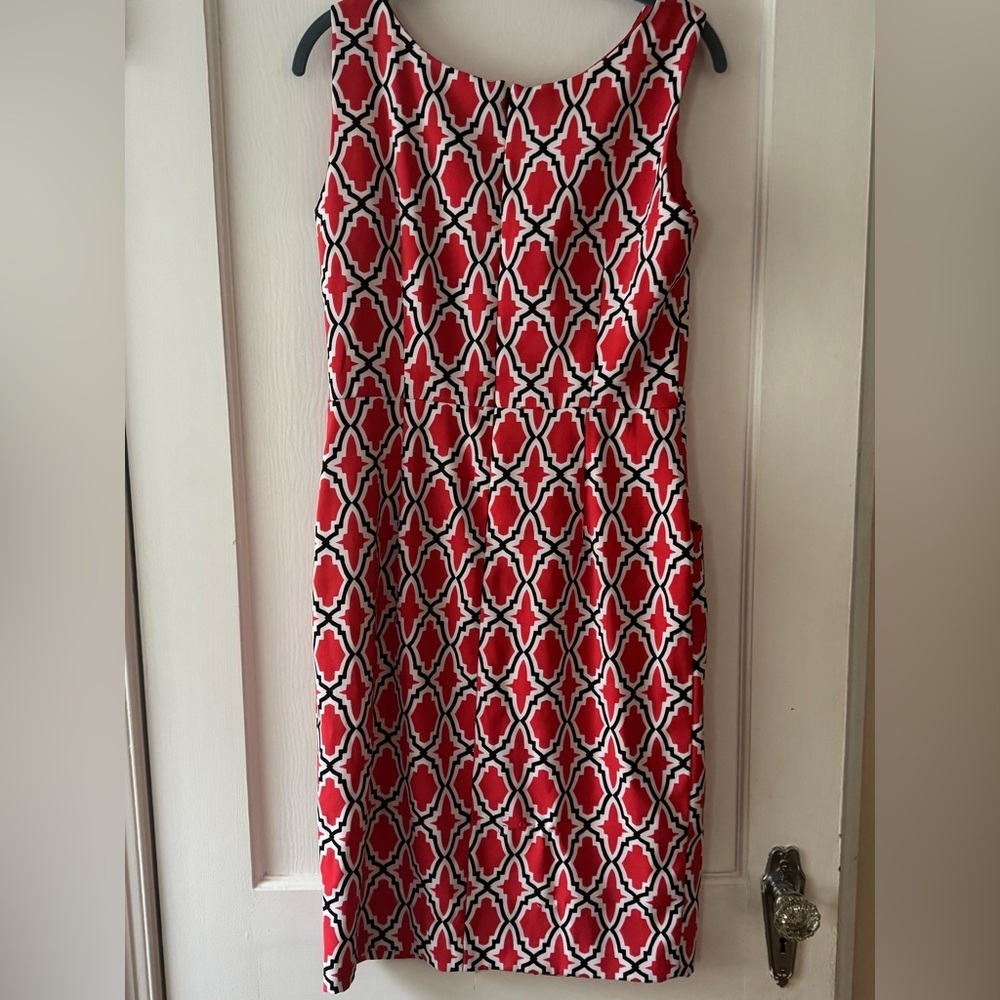 London Times Pink, Black and White Patterned Mini Dress size 10 - Picture 7 of 9